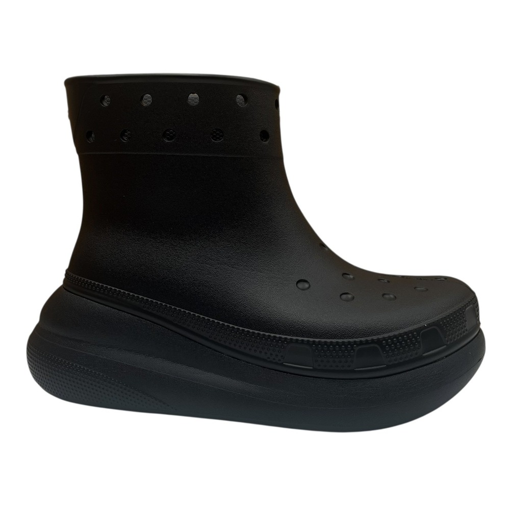 Crocs Womens Crush Platform Rain Boots Size 8 Solid Black Waterproof Relaxed Fit - Picture 4 of 11